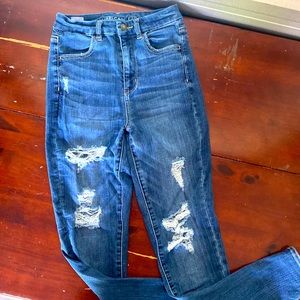 Curvy super high rise jeans AE